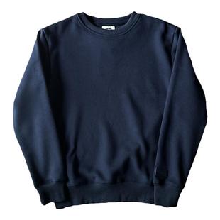 加绒厚款圆领卫衣男女情侣柔软纯色修身秋冬长袖打底衫时尚上衣潮