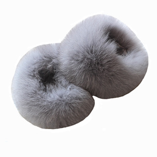 新款真狐狸毛皮草毛袖口一对狐狸毛袖筒套手腕套毛圈整皮袖口毛女