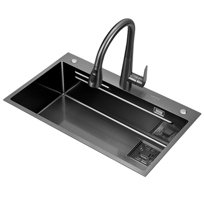 华帝压纹蜂窝纳米大单槽   水槽洗菜盆厨房水槽家用加厚304不锈钢