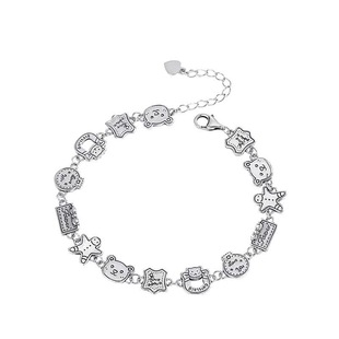 姜饼人小熊复古做旧手链女ins小众设计高级感可爱卡通手环手饰潮