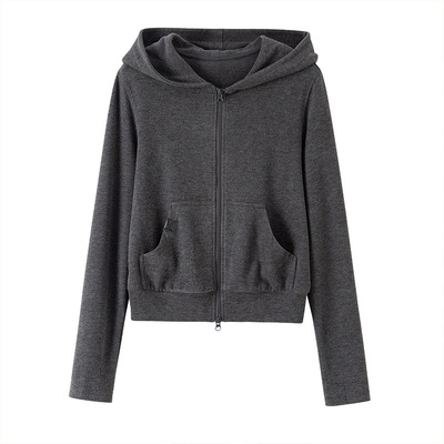 BANANACICI连帽垂感针织开衫