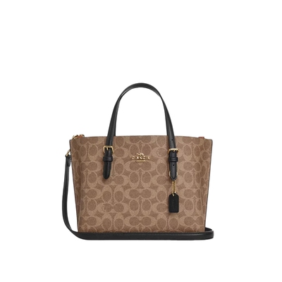 COACH/蔻驰官方 奥莱款女士MOLLIE 25单肩斜挎手提包托特包CV965
