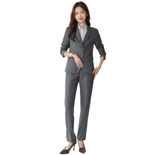 罗蒙女士西服套装2026秋季职业装显瘦百搭商务休闲气质正装套西女