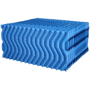 蜂窝型方形冷却塔填料 双曲线塔填料S波散热片冷水塔良机菱电填料