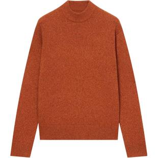 ERDOS 半高领羊绒衫秋冬男士厚款牦牛绒混纺针织套衫