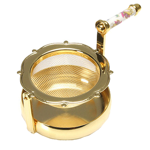 现货包邮日本进口Minton明顿骨瓷镀金茶漏旋转滤茶器茶勺茶滤茶具
