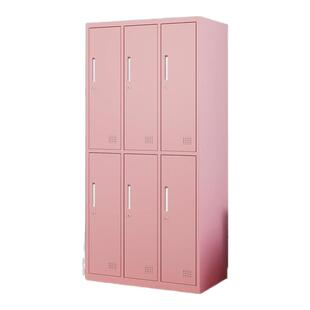 钢制更衣柜员工宿舍存包储物柜彩色健身房浴室会所寄存儿童房衣柜