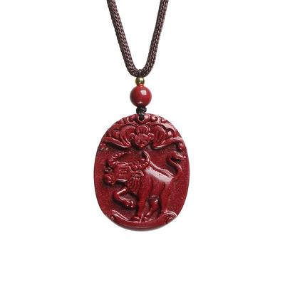 情侣天然朱砂护身符十二生肖儿童