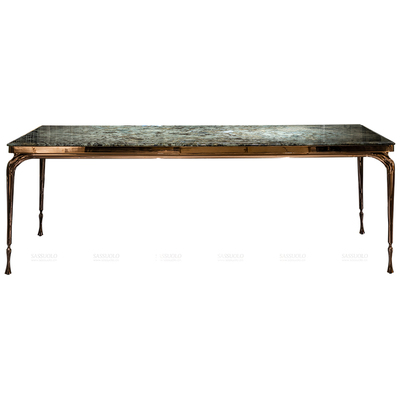 萨索罗轻奢风奢石大理石豪华餐桌