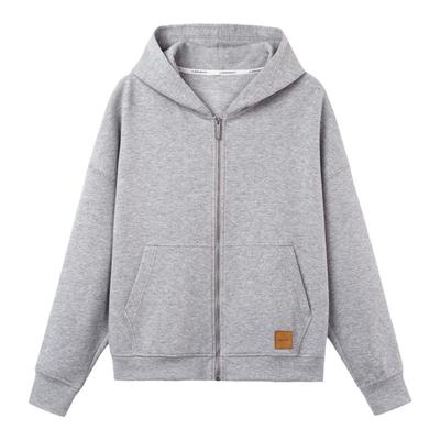 廓形连帽拉链卫衣重磅精梳棉