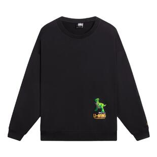 中国李宁联名款玩具总动员系列男女同款宽松套头休闲卫衣AWDS971