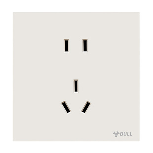 公牛g57奶绒咖蝶翼超薄开关五孔插座面板哑光肤感奶油风暗装大板