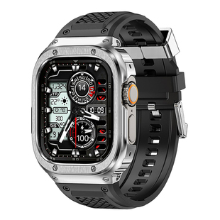 适用S11苹果S10表带金属保护壳iwatch10表框ultra3铠甲iwatchS硅胶AppleWatchS11手表带applewatch外壳watchS