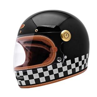 台湾JEF摩托车头盔复古春秋头盔3C男女踏板机车巡航覆式四季全盔