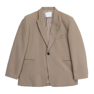 Hualun轻熟风白色西服套装男oversize高级感雅痞帅西装两件套搭配