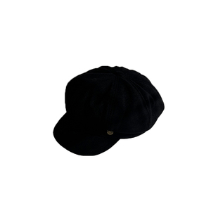 ［大头阿枝］大头围D字母圆标八角帽女秋冬帽子个性小众ins贝雷帽