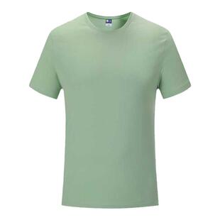 T恤定制来图订制印logo工作服班服丝光棉短袖文化衫工衣同学聚会
