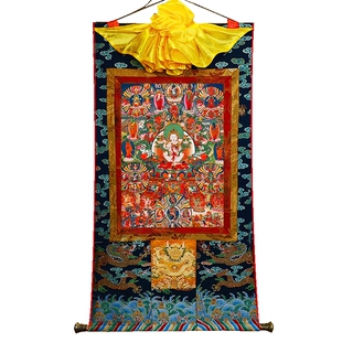 画心和娃/文武百尊/初吾唐卡挂画像 唐卡装饰画挂客厅西藏式-现货