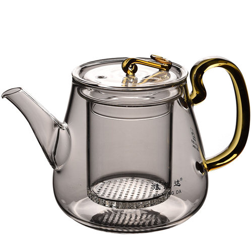 锦格玻璃泡茶壶功夫茶具茶壶过滤耐高温焖茶养生壶花茶壶茶水分离