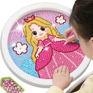 星星舟旗舰店儿童钻石贴画手工diy水晶砖石贴钻女孩公主玩具贴纸制作2025新款