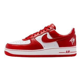 耐克Terror Squad x Nike Air Force 1空军一号TS联名白红色板鞋