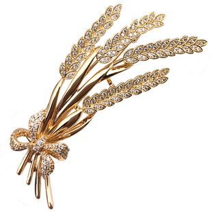 dimada麦穗勤劳男士胸针胸花别针胸章徽章西服配饰高档 礼物