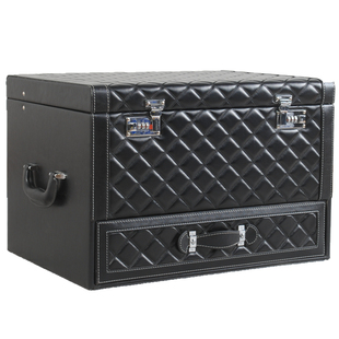 汽车载后备箱收纳整理储物箱轿车适配宝马尾箱行李抽屉密码箱神器