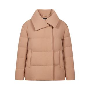 波司登女装短款鹅绒轻暖中空纱舒适保暖翻领办公通勤羽绒服