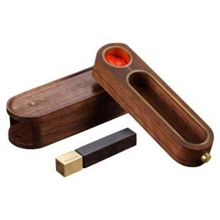 【西泠印社】定制书怀便携印章定刻套盒送印泥榉木胡桃木紫光檀印笼篆刻铜木书画书法国画专用姓名章节日礼物