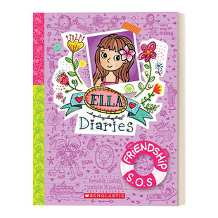 英文原版 Ella Diaries Friendship S.O.S 艾拉日记8 友谊求救 英文版 进口英语原版书籍