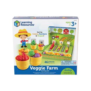 美国Learning Resources蔬菜农场宝宝早教认知颜色幼儿园教学教具