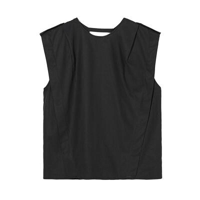 褶饰背心Beams套头上衣