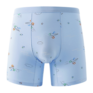 奕时代胖男童10A抑菌莫代尔内裤中大童加长防磨腿四角裤加肥加大