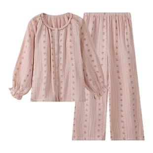 芬腾可安月子服纯棉春秋款产后女士夏季孕妇哺乳睡衣2026新款春装