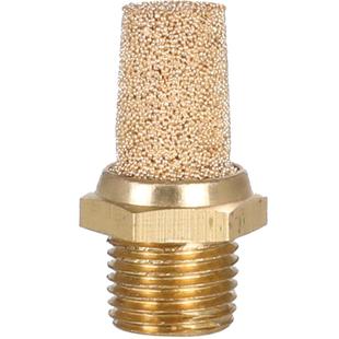 气动元件电磁阀消声器全铜质消音器BSL-M5/01/02/03/04内六角堵头