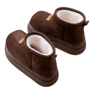 ECAC厚底增高棉鞋女款2025新款冬季全包跟保暖棉拖鞋女士雪地靴