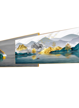 叠加客厅装饰画现代简约沙发背景