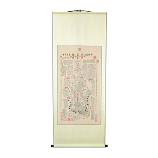 高清宣纸复制龙虎堂修真图中医养生馆理疗挂画卷轴装饰画礼品内经