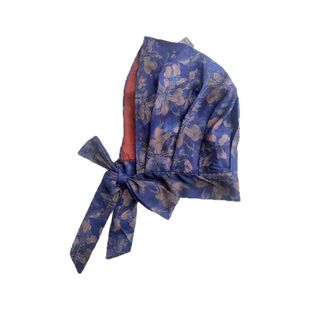 春夏新款双面双色香云纱丝巾帽旅行拍照防晒遮阳帽薄款缎面头巾帽