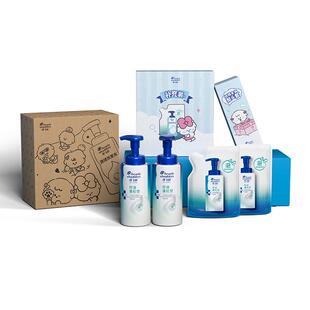 海飞丝控油蓬松去屑清洁泡沫洗发水x奈娃家族联名款礼盒官方正品