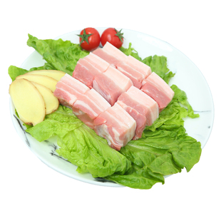 爱森 冷鲜猪肉 新鲜生猪肉 带皮五花肉块 400克/盒