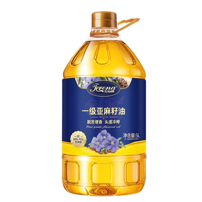 特莉娜一级冷榨亚麻籽油5L