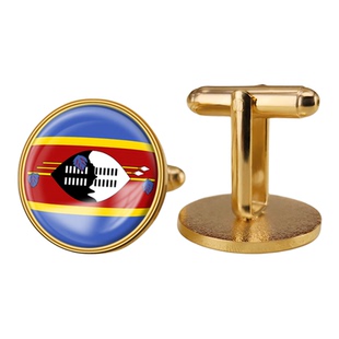 斯威士兰国旗旗帜爱国袖扣世界各国国旗商务袖扣