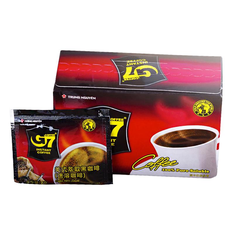 越南原装进口正品G7黑咖啡无蔗糖