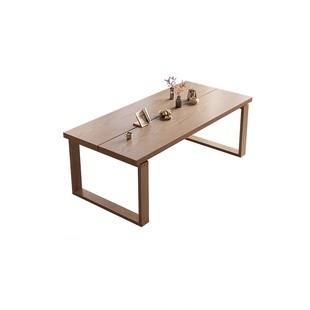 莫比恩实木餐桌白蜡木日式原木大板书桌长方形小户型家用吃饭桌子