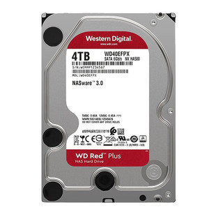 WD/西部数据 40EFZX/40EFPX 西数红盘4TB Plus NAS服务器机械硬盘