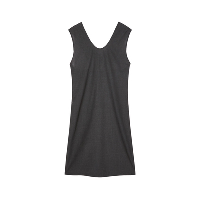 LESS春夏套头U型领无袖连衣裙