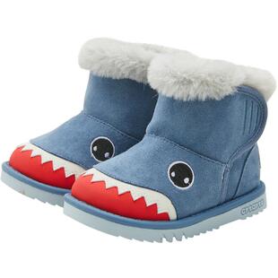 卡特兔雪地靴2024新款冬季宝宝小动物保暖棉鞋男女童防滑软底棉靴