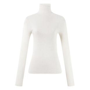 秋水伊人100%绵羊毛高领针织衫2025年冬新款女简约百搭修身打底衫