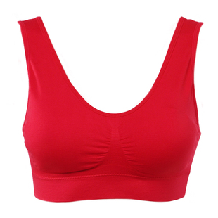 本命年内衣套装 中老年妈妈大红色弹力运动文胸套装背心胸罩马年